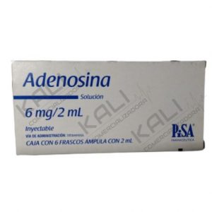 ADENOSINA 6MG/2ML SOL INY C/6 FCO AMPULA