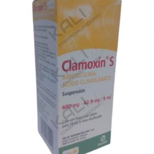 CLAMOXIN S 600/42.90MG/50 ML SUSP (AMOXICILINA/ACIDO CLAVULANICO)