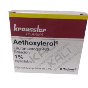 AETHOXYLEROL 1% SOL INY C/5 AMP (LAUROMACROGOL 400/2ML)