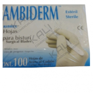 HOJA PARA BISTURI ACERO AL CARBON #11 C/1 PZA (AMBIDERM)