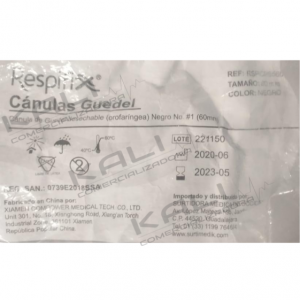 Cánula de Guedel 60 mm