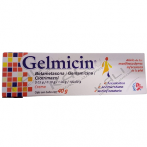 GELMICIN CREMA 40G (GENTAMICINA 0.10 G CLOTRIMAZOL 1.00 G BETAMETASONA 0.05 G)