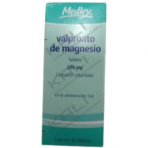 VALPROATO DE MAGNESIO 200MG C/40 TAB