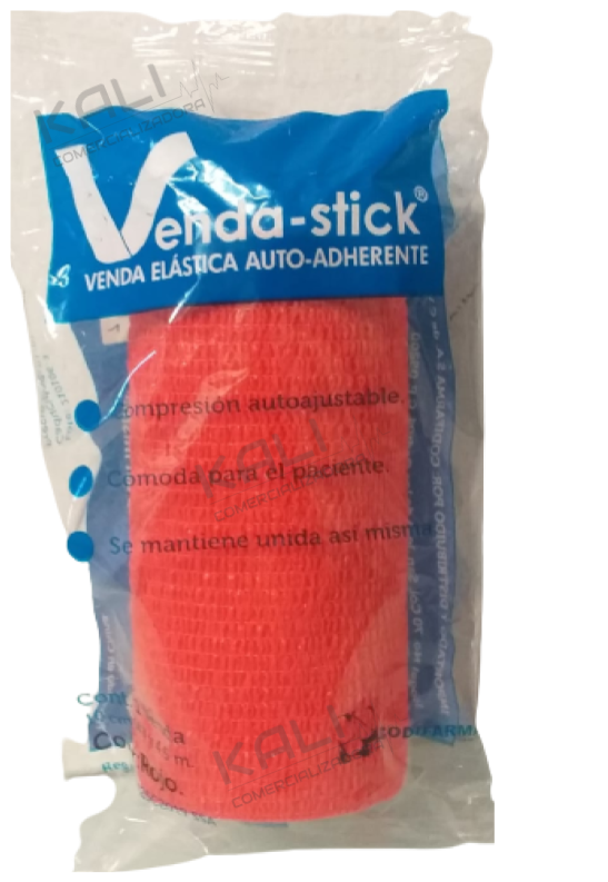 VENDA STICK 10CM X 4.5MTS COLOR ROJO