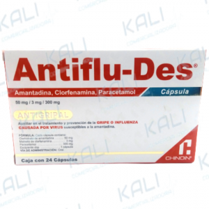 ANTIFLU DES 50MG/3MG/300MG C/24 CAP (PARACET/AMANTADINA/CLORF)