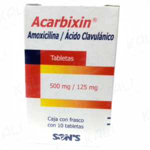 GI AMOXICILINA/ACIDO CLAVULANICO 500/125MG C/10 TAB (ACARBIXIN)