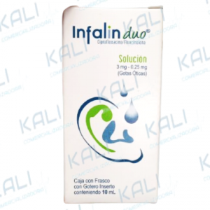 INFALIN DUO SOL OTICA 3.49MG/0.25MG GTS FCO 10ML (CIPROFLOXACINO,ACETONIDO DE FLUOCINOLONA)
