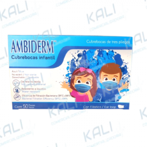 CUBREBOCAS INFANTIL AMBIDERM C/50 PZS
