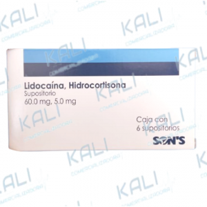 LIDOCAINA, HIDROCORTISONA 60MG, 5.0MG C/6 SUP