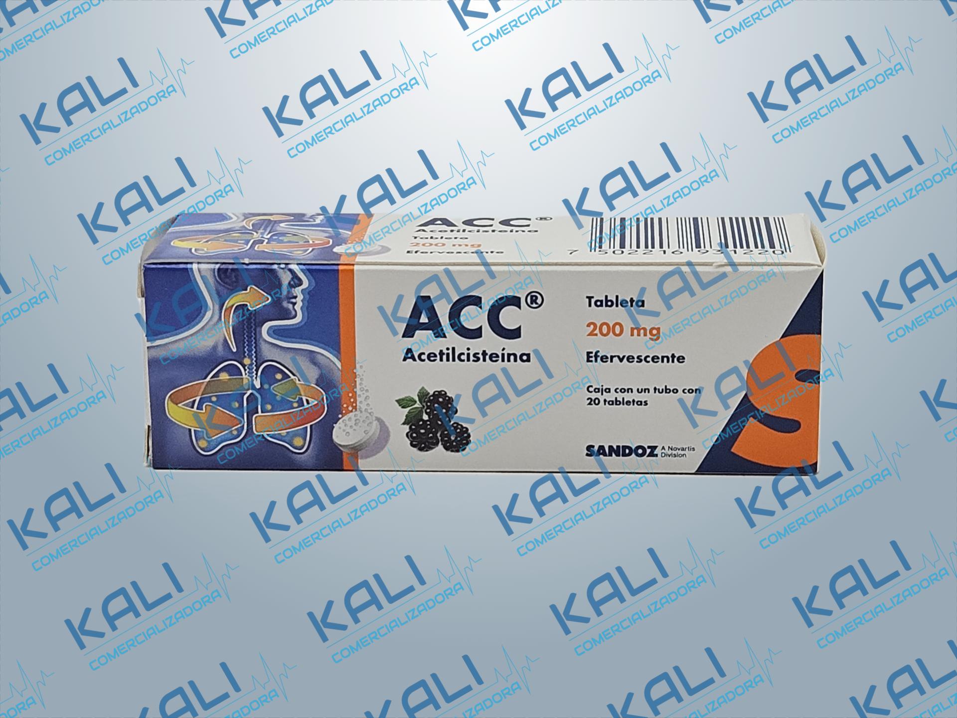 ACC 20 TAB EFERVESCENTE 200 MG (ACETILCISTEINA 200.00 MG)
