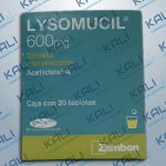 LYSOMUCIL 600MG C/20 TAB EFERV (ACETILCISTEINA)