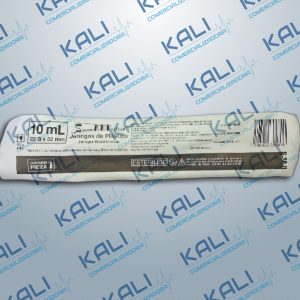 JERINGA CON AGUJA 10ML NEGRA INDIVIDUAL SENSIMEDICAL
