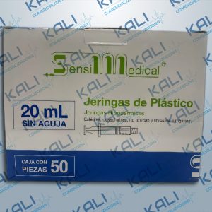 JERINGA 20ML S/AGUJA C/50 PIEZAS (SENSIMEDICAL)