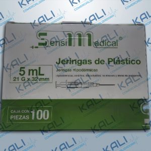 JERINGA VERDE 5ML 21X32MM C/100 JGA (SENSIMEDICAL)