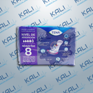 TOALLAS P/GOTEOS SUPER ABUNDANTES LADY DISCRET C/8 PAZAS (TENA)
