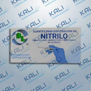 GUANTES PARA EXPLORACION NITRILO MEDIANO C/100 (DENTILAB)