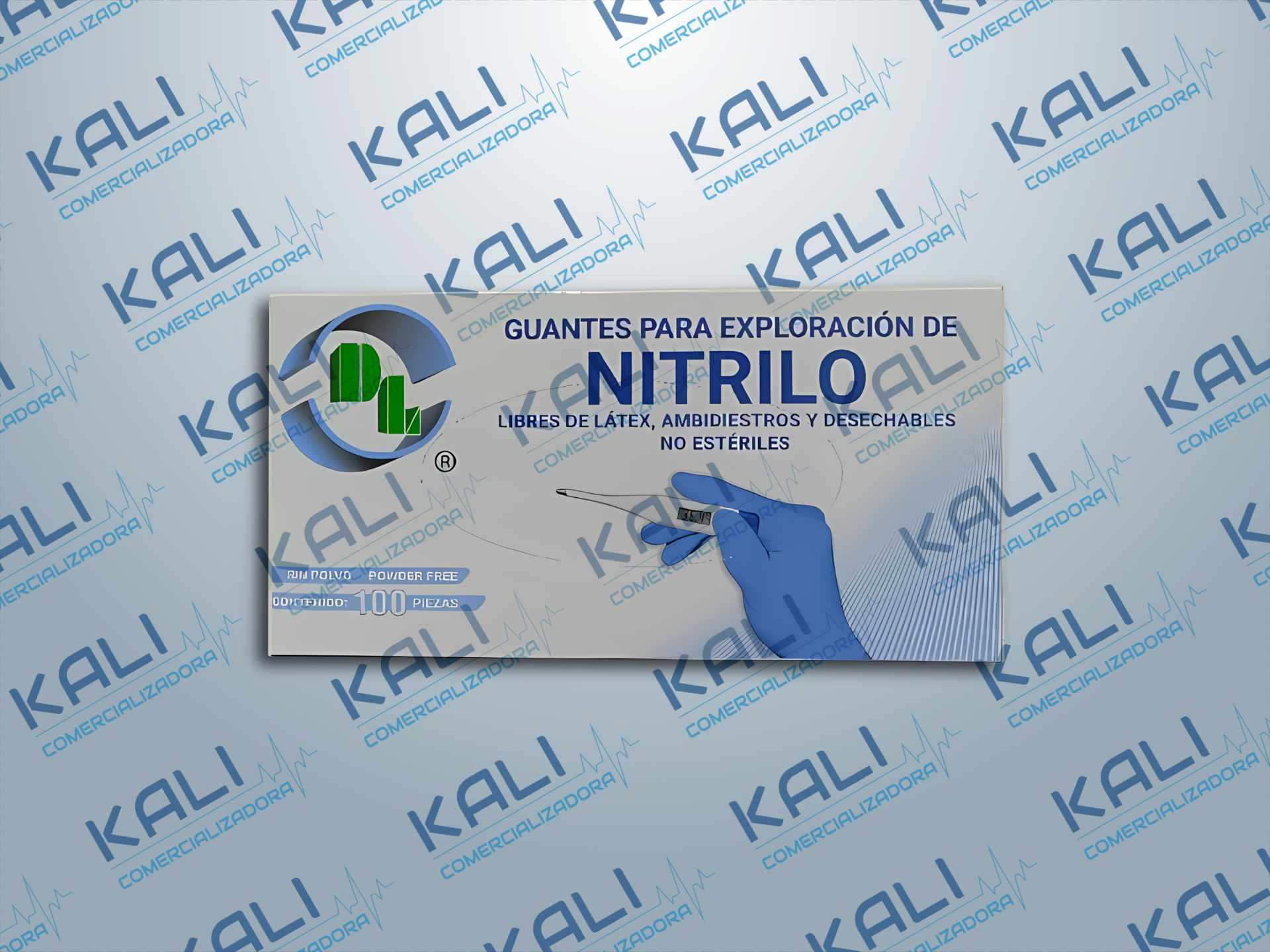 GUANTES PARA EXPLORACION NITRILO GRANDE C/100 (DENTILAB)
