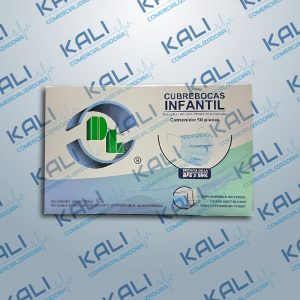 CUBREBOCAS TRICAPA INFANTIL AZUL C/50 (DENTILAB)