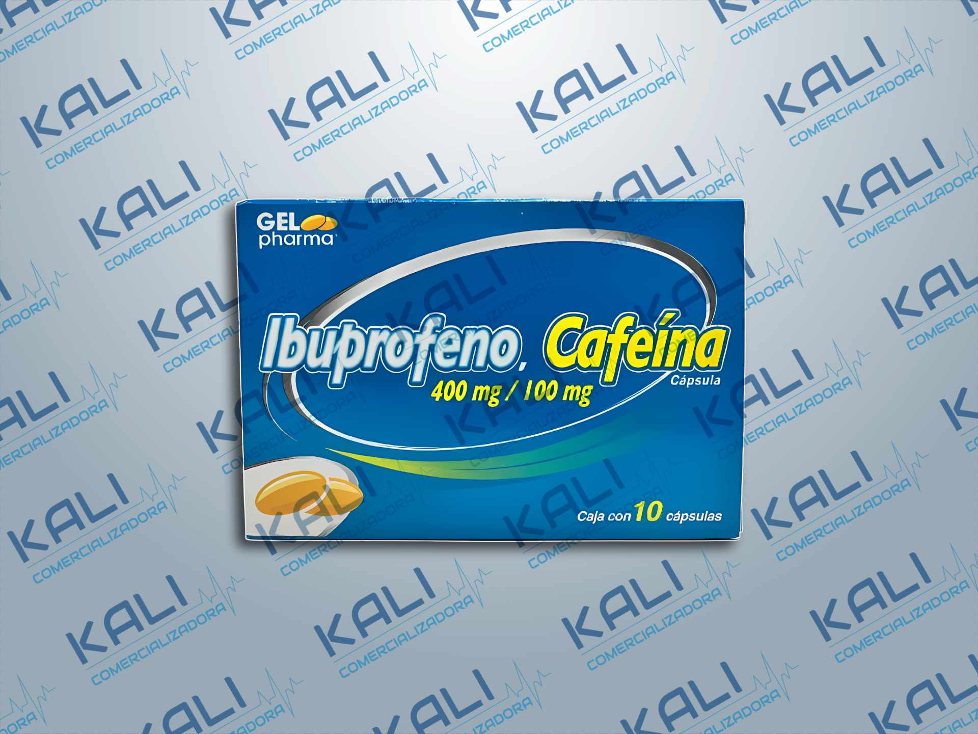 GI IBUPROFENO-CAFEINA 400/100MG C/10 CAPS