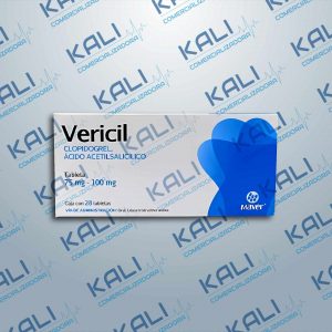 GI CLOPIDOGREL/ACIDO ACETILSALICILICO 75MG/100MG C/28 TAB (VERICIL)