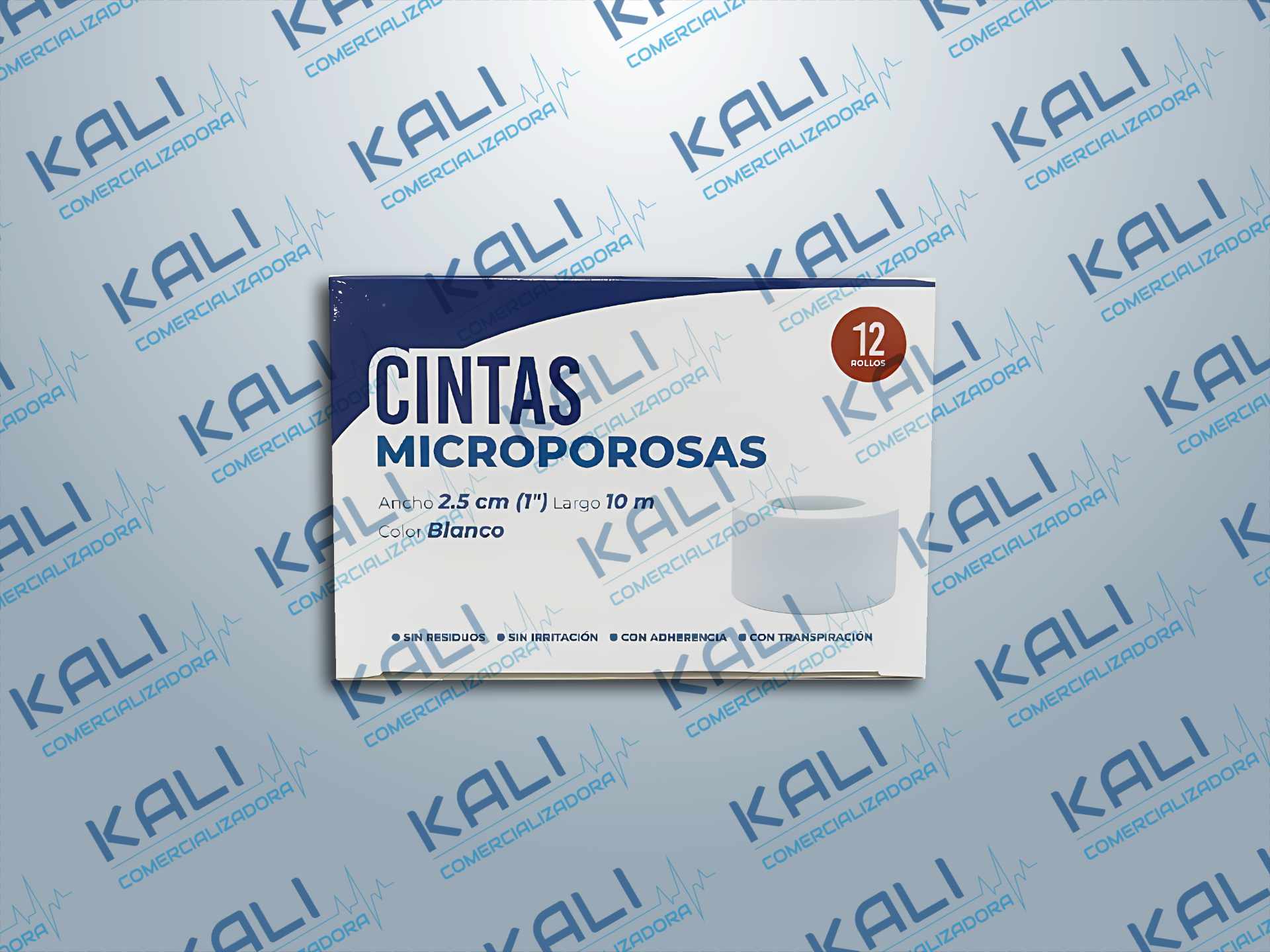 CINTA MICROPOROSA BLANCA 2.5CM X 10M C/12 PZA (CODIFARMA)