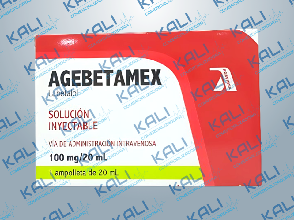 AGEBETAMEX 100MG/20ML SOL INY C/1 AMP (LABETALOL)