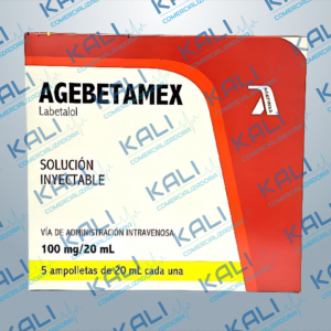 AGEBETAMEX 100MG/20ML SOL INY C/5 AMP (LABETALOL)