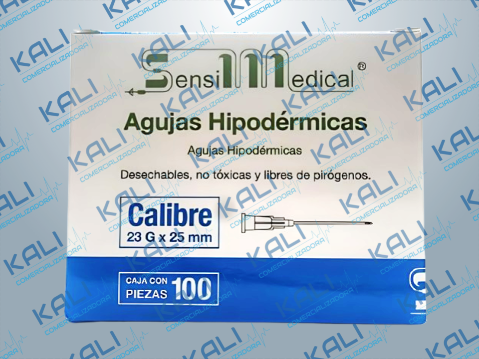 AGUJAS HIPODERMICAS 23X25 MM C/100 (AGUJA 100.00 PZA)