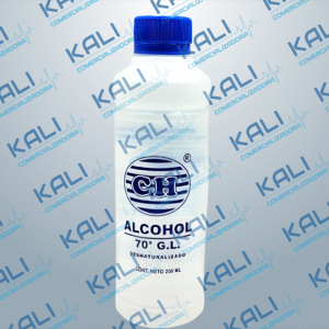 ALCOHOL DESNATURALIZADO AZUL 250 ML