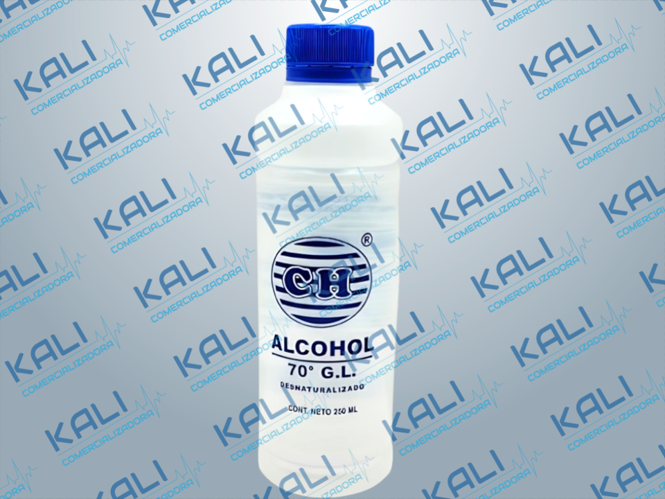 ALCOHOL DESNATURALIZADO AZUL 250 ML