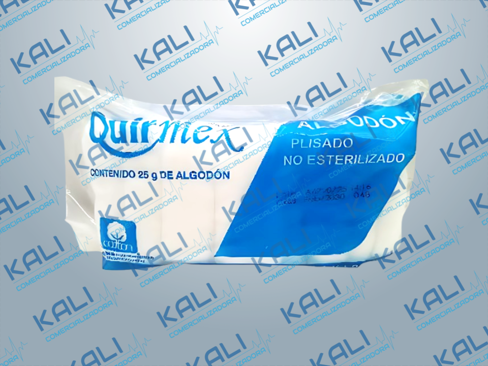 ALGODON ABSORBENTE PLISADO 25G (QUIRMEX)