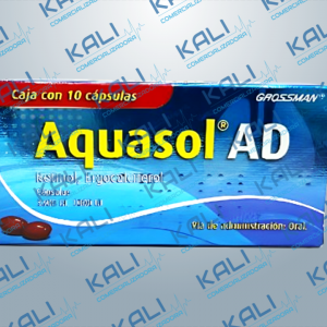 AQUASOL AD 3300UI, 1000UI C/ 10 CAPS (RETINOL, ERGOCALCIFEROL)