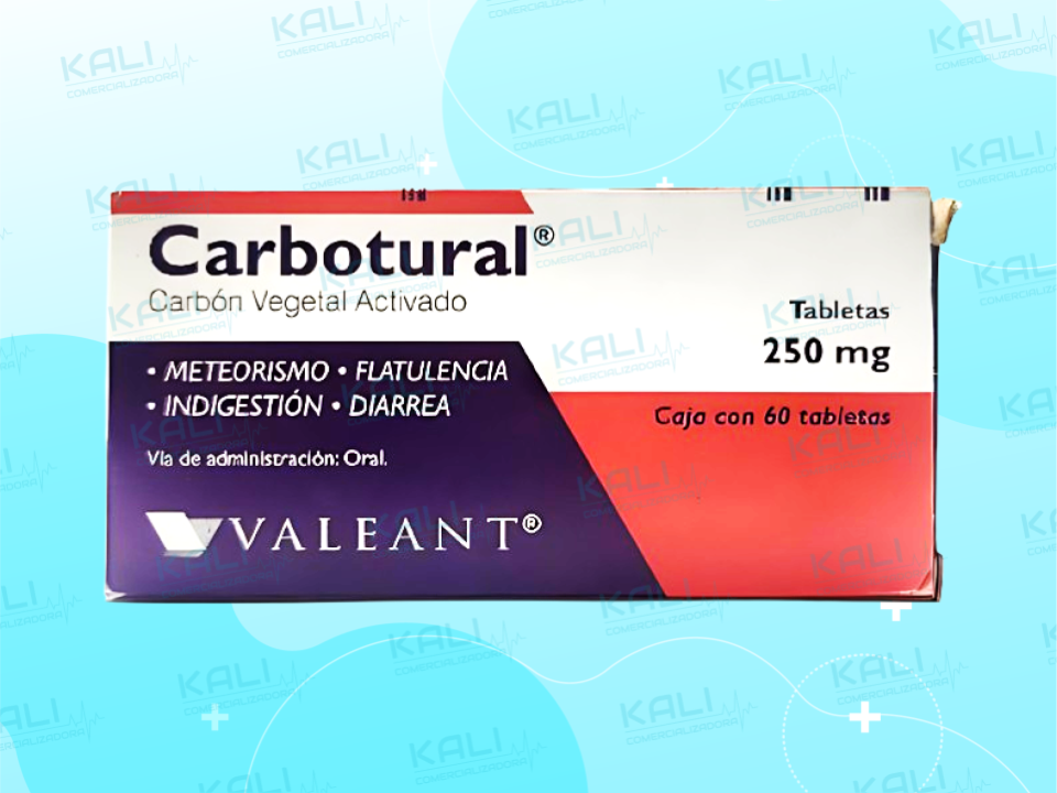 CARBOTURAL 250MG C/60 TAB (CARBON VEGETAL ACTIVADO)