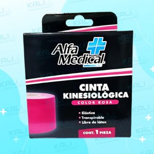 CINTA KINESIOLOGICA 5CM X 5M ROSA C/1 (ALFA MEDICAL)