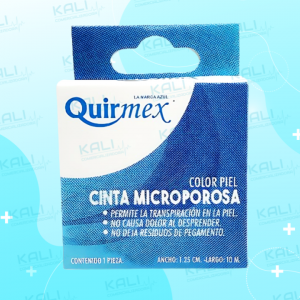 CINTA MICROPOROSA COLOR PIEL 1.25CM X 10M 1 PZA (QUIRMEX)