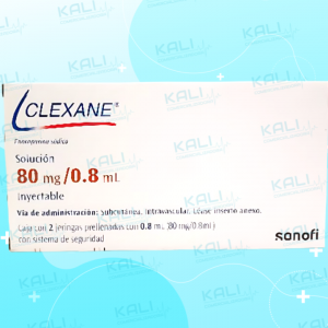 CLEXANE 80MG/0.8ML SOL INY C/2 JERINGAS (ENOXAPARINA SODICA)