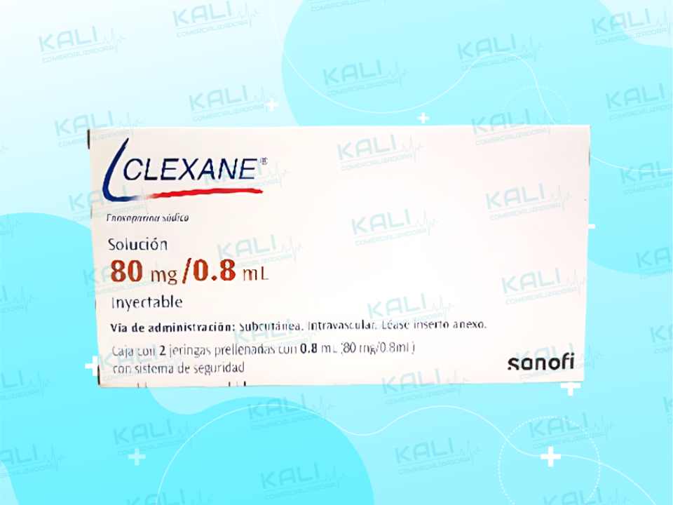 CLEXANE 80MG/0.8ML SOL INY C/2 JERINGAS (ENOXAPARINA SODICA)
