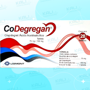 CO-DEGREGAN 75MG/100MG C/28 TAB (CLOPIDOGREL,ACIDO ACETILSALICILICO)