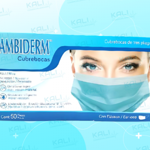 CUBREBOCAS PLISADO AZUL C/50 (AMBIDERM)