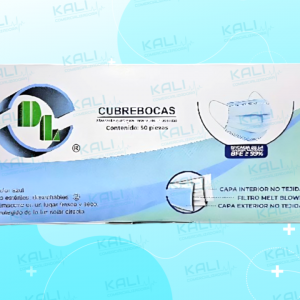 CUBREBOCAS PLISADO TRICAPA AZUL C/50 (DL)