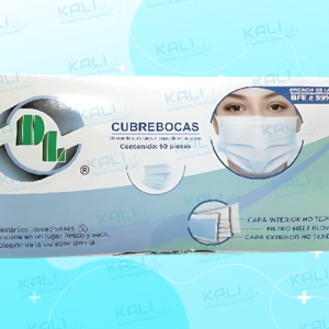 CUBREBOCAS TRICAPA TERMOSELLADO C/50 PZAS