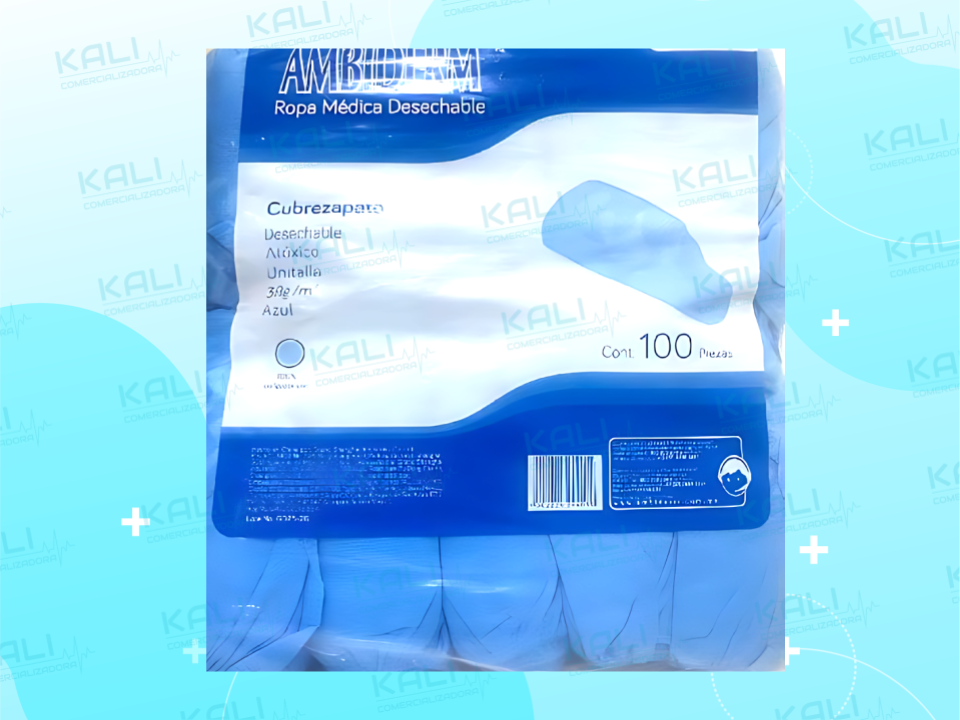 CUBREZAPATO UNITALLA DESECHABLE PAQ C/100 PZS NO ESTERIL