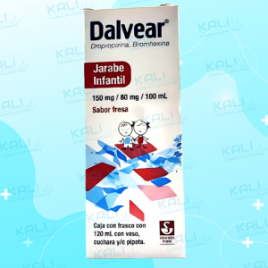 DALVEAR JARABE INFANTIL FRESA (DROPROPIZINA,BROMHEXINA) 150MG/80MG/100/ML