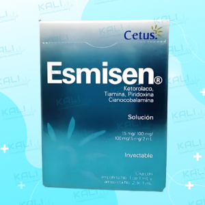 ESMISEN SOL INY 15MG/100MG/100MG/5MG/2ML (KETOROLACO, TIEMINA, PIRIDOXINA, CIANOCOBALAMINA)